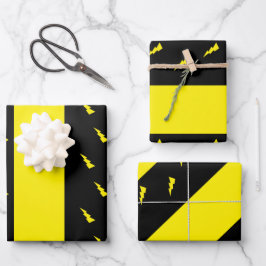 Blitzschlag Geschenkpapier Set