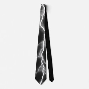 Blitzschlag - Grauer Neck Tie Krawatte