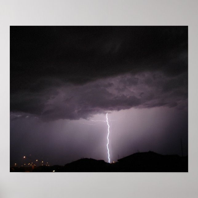 Blitzschlag Poster (Vorne)