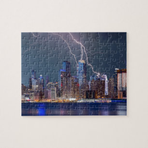 Blitzschlag über New York Puzzle