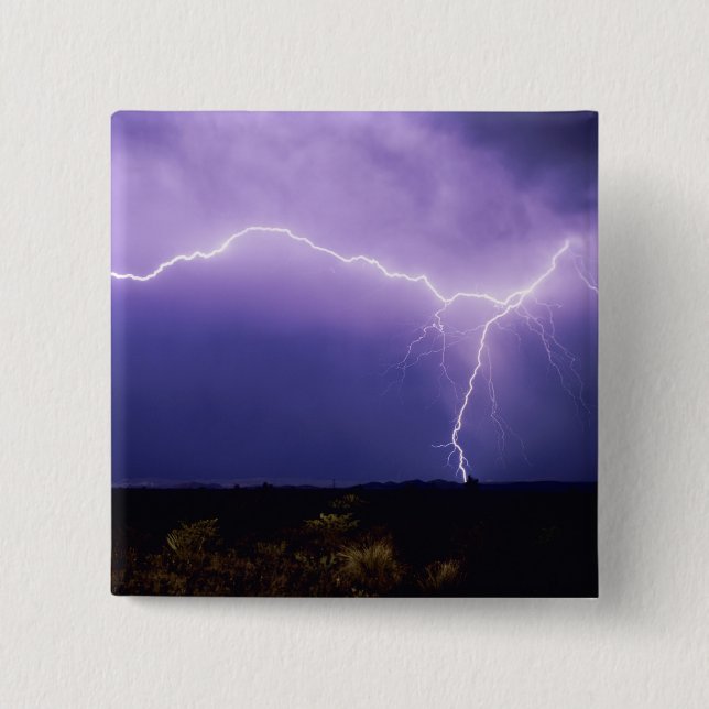 Blitzschlag über Wüste, Big Bend Button (Vorderseite)