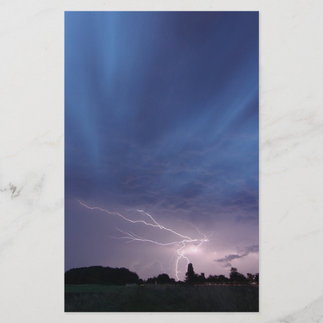 Blitzschlag während Gewitter (Vorderseite)