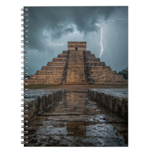 Blitzschläge Chichen Itza Notebook Notizblock