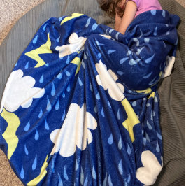 Blitzschläge Gewitter Fleecedecke