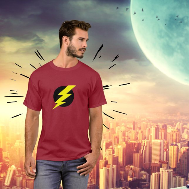 Blitzstrahl des Blitzlicht-Power-T-Shirts T-Shirt (Display to the world the power you have inside.)
