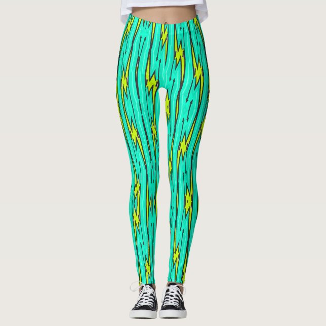 Blitzstreifen Leggings (Vorderseite)