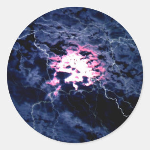 Blitzsturm Runder Aufkleber