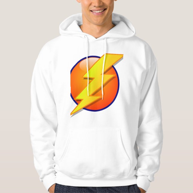 Blitzvektorclipart Hoodie (Vorderseite)