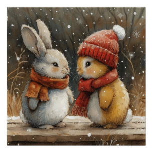 Blizzard Binkies: Ein bisschen Whimsy Bunny Poster