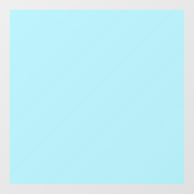 Blizzard Blau (feste Farbe) Fensteraufkleber (Blatt)