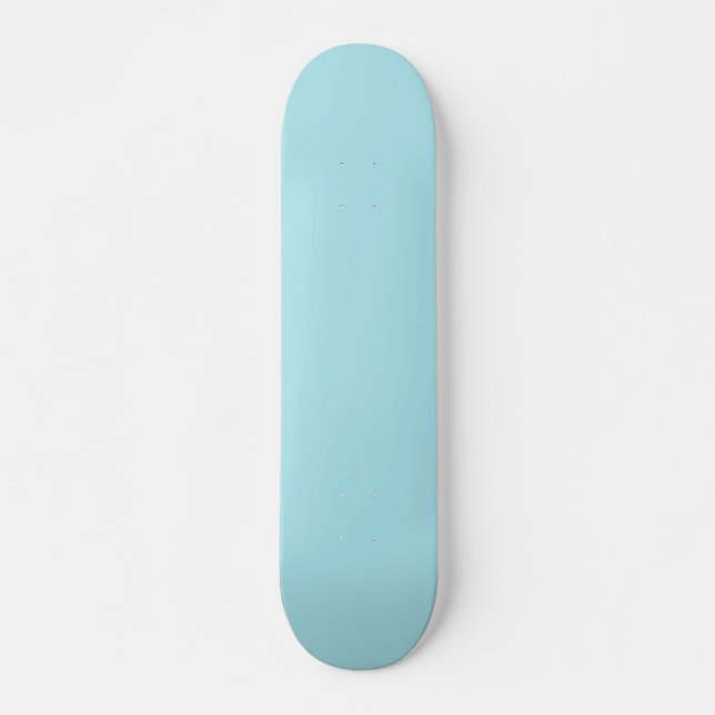 Blizzard Blau (feste Farbe) Skateboard (Vorne)