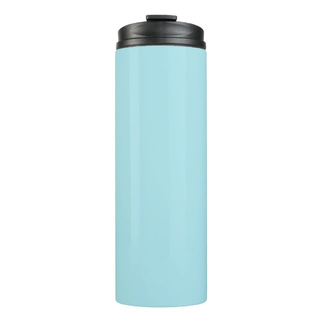Blizzard Blau (feste Farbe) Thermosbecher (Vorderseite)