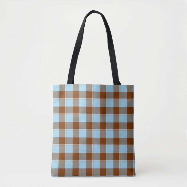 Blizzard Blue and Livid Brown Plaid (Vorderseite)