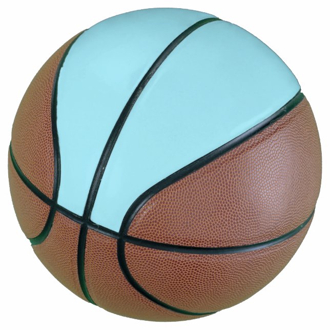 Blizzard Blue Solid Color Basketball (angewinkelt)