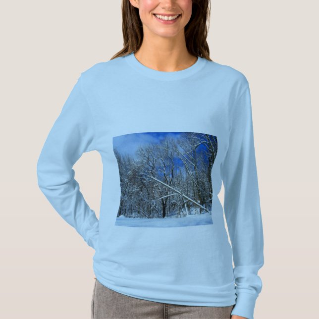 Blizzard Trees Oil T-Shirt (Vorderseite)