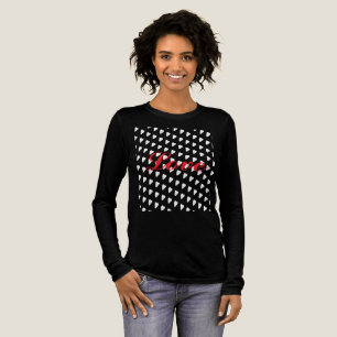 blk Langarmshirt love in red fruit of the spirit Tri-Blend Shirt