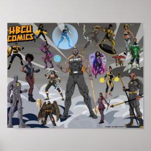 BLK Superheroes Poster
