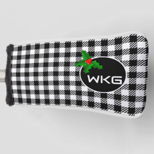 Blk/White Custom Golf Blade Putter Abdeckung Headcover
