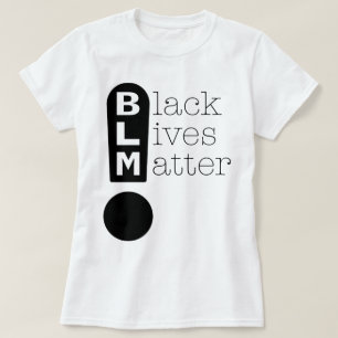 BLM-Ausrufezeichen zur Unterstützung der Schwarzle T-Shirt