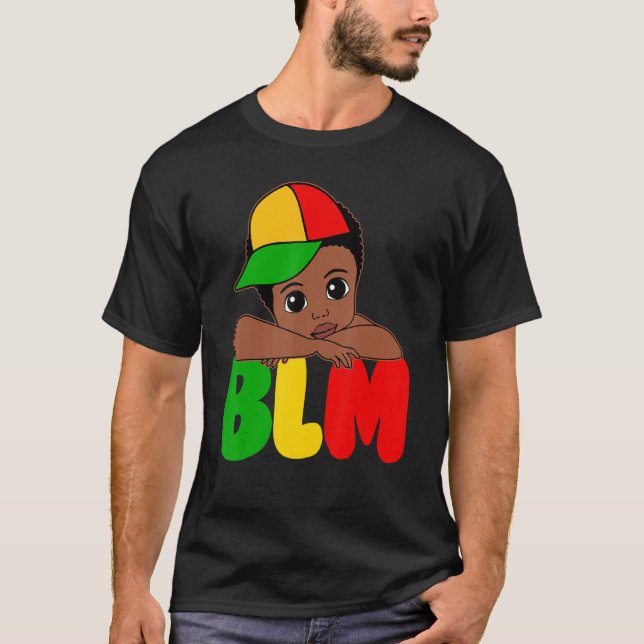 BLM Black King Black History Melanin African Black T-Shirt (Vorderseite)