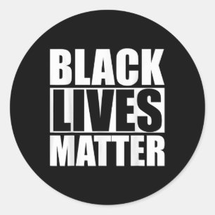 Blm Black lebt Bewusstsein Runder Aufkleber