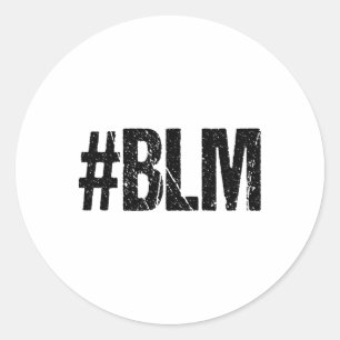 #blm Black Lives Problem Inspiration Vintag Ret Runder Aufkleber