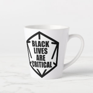 BLM Black Lives sind kritisch [B&W] Milchtasse