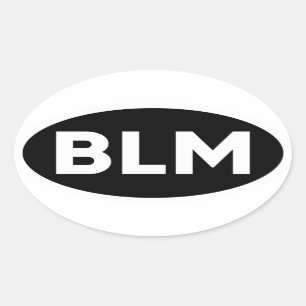 BLM - Das schwarze Leben ist ein Anti-Rassismus-St Ovaler Aufkleber