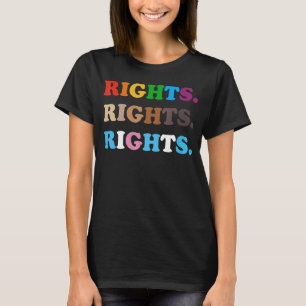 Blm Rights Lgbt Lesbian Rainbows Col. T-Shirt