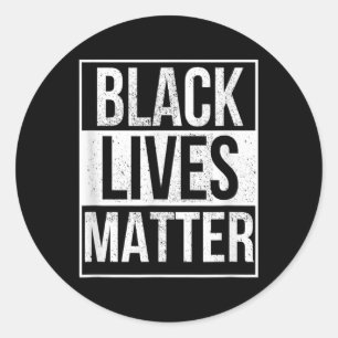 Blm T Shirt - Not leidende schwarze Leben Runder Aufkleber