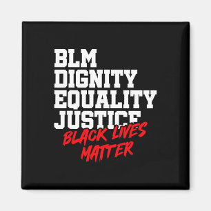 Blm Würde Gleichheit Gerechtigkeit Schwarze Leben Magnet