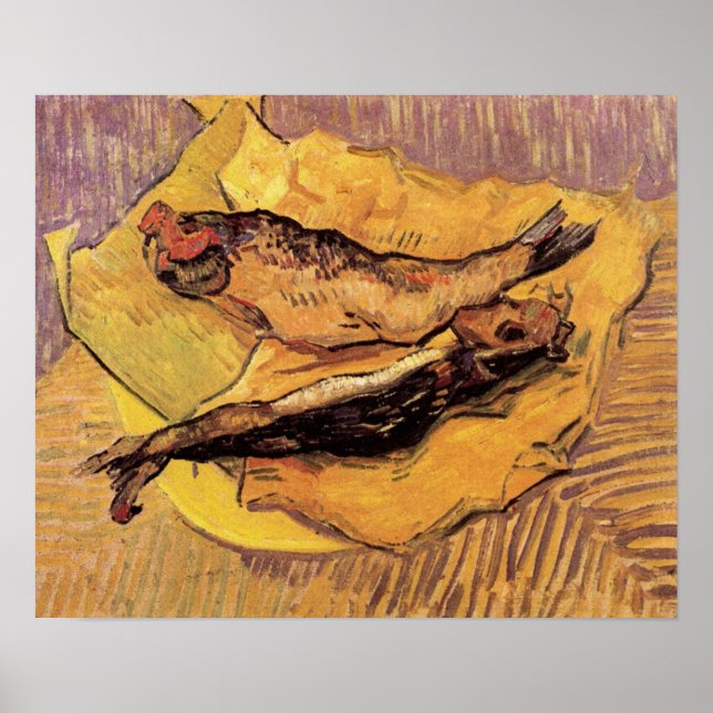 Bloaters (Fish) von Vincent Van Gogh Poster (Vorne)