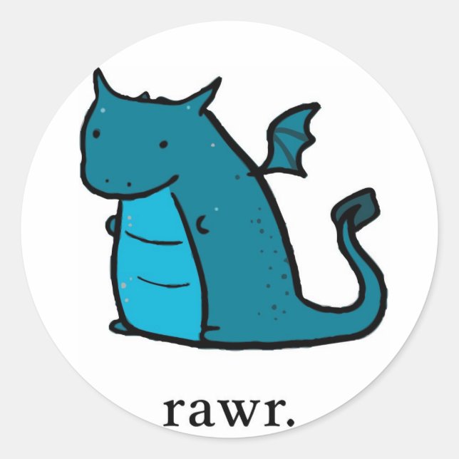 Blob Dragon Stickers (Vorderseite)