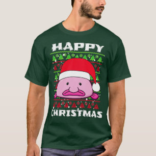 Blob Fish Frohe Weihnachten Niedliche Feierliche W T-Shirt