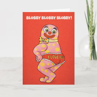 Blobby Blobby Blobby! Feiertagskarte