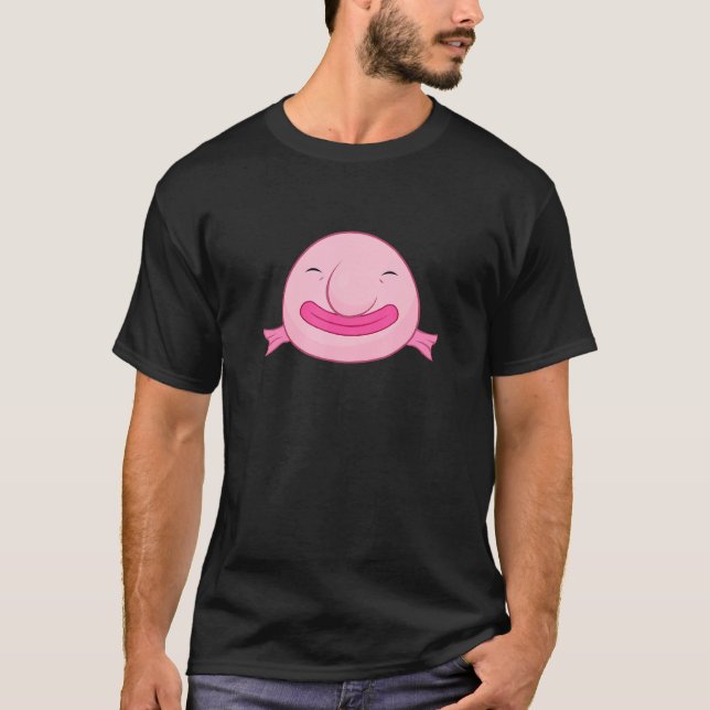 Blobby Bob Blobfish Spirit Animal Fish Pink Blobby T-Shirt (Vorderseite)