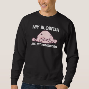 Blobfisch für Kinder Jungen Tiefsee Fisch Zoo Tier Sweatshirt
