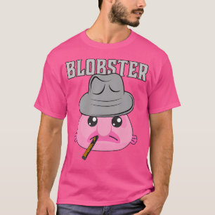 Blobfisch-Mobster Blobster-Fisch Fedora-Hut und Zi T-Shirt