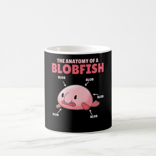 Blobfish-Anatomie Kaffeetasse (Mittel)