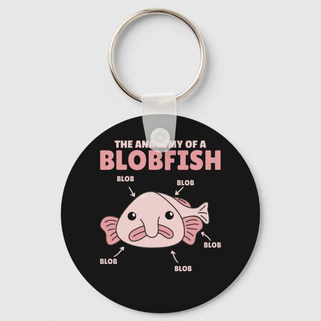 Blobfish-Anatomie Schlüsselanhänger (Vorderseite)
