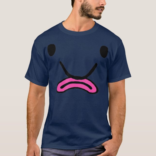 Blobfish Costume Ugly Blob Fish Face Grumpy T-Shirt (Vorderseite)