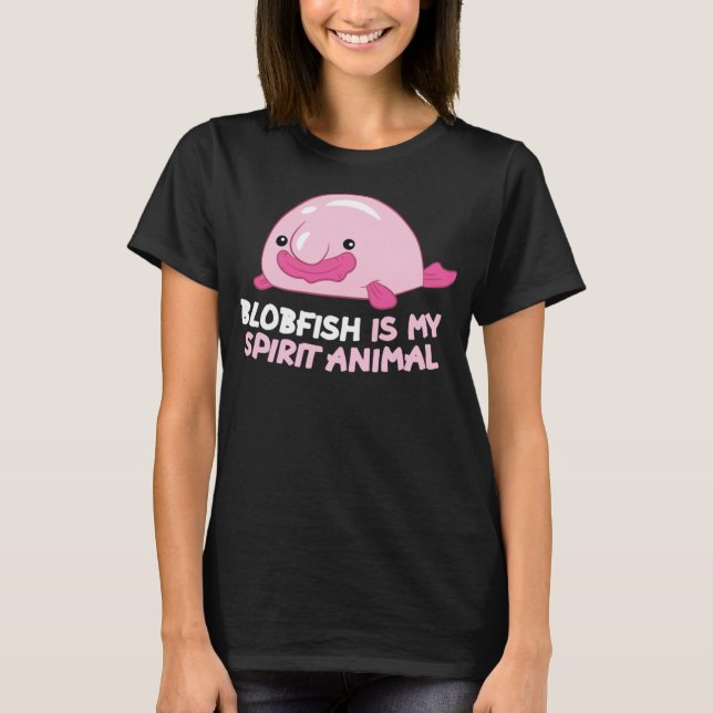 Blobfish ist mein Geist, Tier Funny Blobfish Meme T-Shirt (Vorderseite)