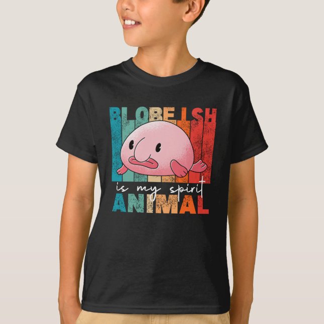 Blobfish ist mein Geist Tier - Funny Blobfish T-Shirt (Vorderseite)