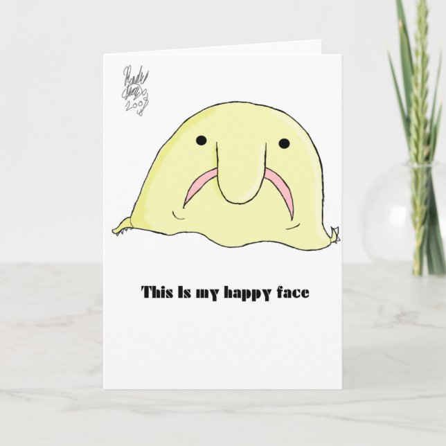 Blobfish Karte (Vorderseite)