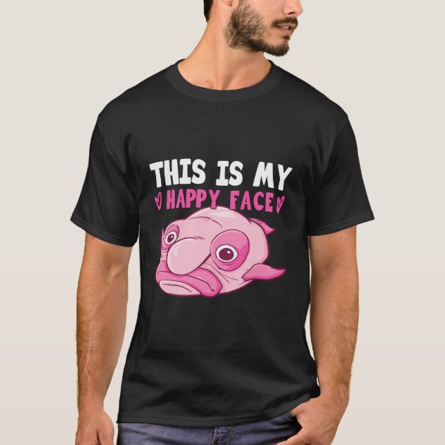 Blobfish Kostüm - Ugly Blob Fish Face - Funny Blo T-Shirt (Vorderseite)