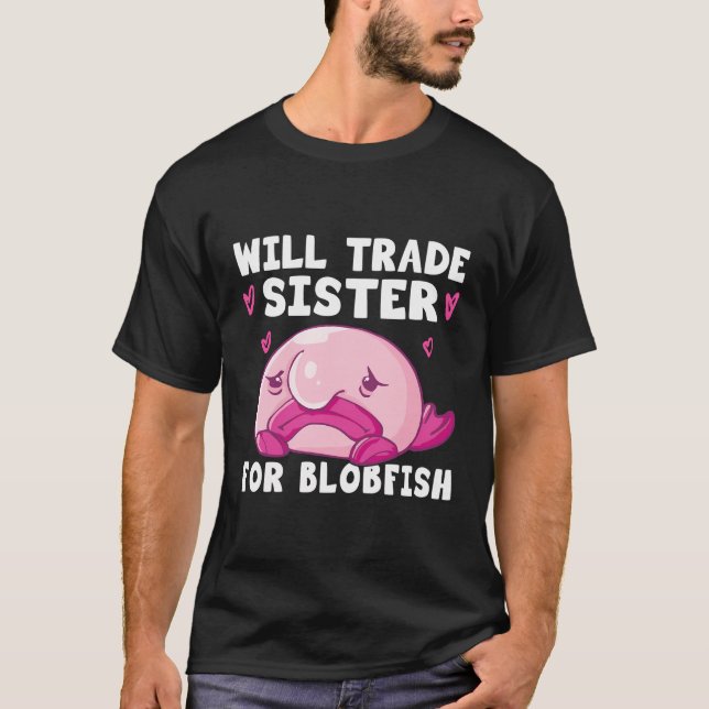 Blobfish Kostüm - Ugly Blob Fish Face - Funny Blo T-Shirt (Vorderseite)