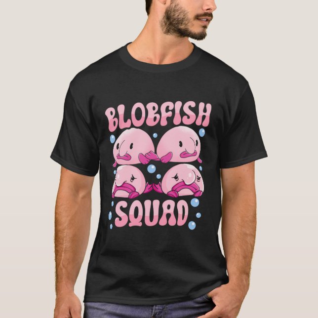 Blobfish Kostüm - Ugly Blob Fish Face - Funny Blo T-Shirt (Vorderseite)