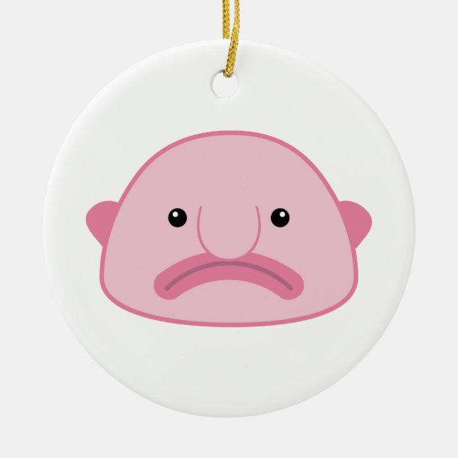 Blobfish Verzierung Keramik Ornament (Vorne)