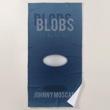 Blobs Buchcover Strandtuch