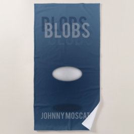 Blobs Buchcover Strandtuch